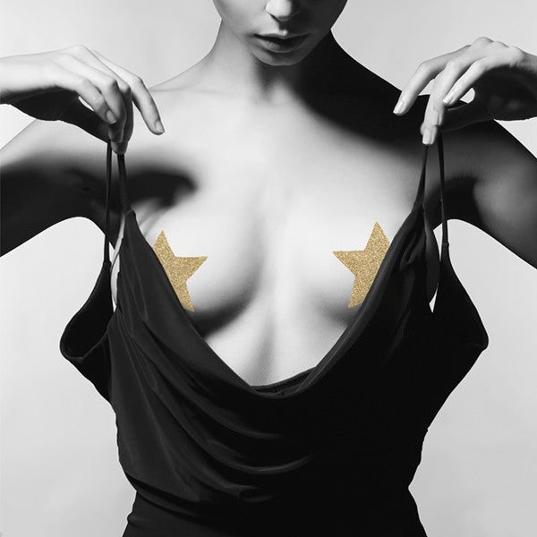 Flash – Cache-tétons Etoile – Or – Bijoux Indiscrets – vue 1