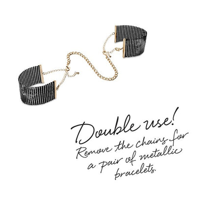 Désir Métallique - Menottes Bracelets - Noir – Bijoux Indiscrets – vue 7