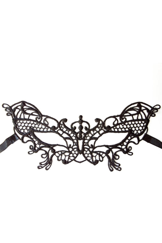 Masque souple dentelle Noire – Dreamy Fetish – vue 1