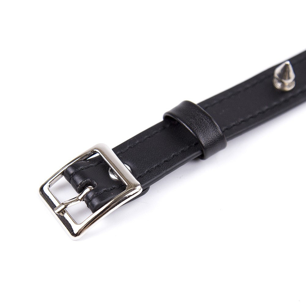 Collier réglable avec rivets en métal – Dreamy Fetish – vue 2