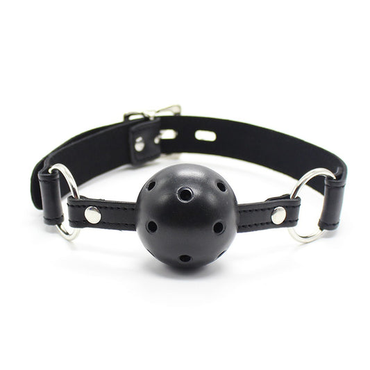 Bâillon boule noir réglable – Dreamy Fetish – vue 1