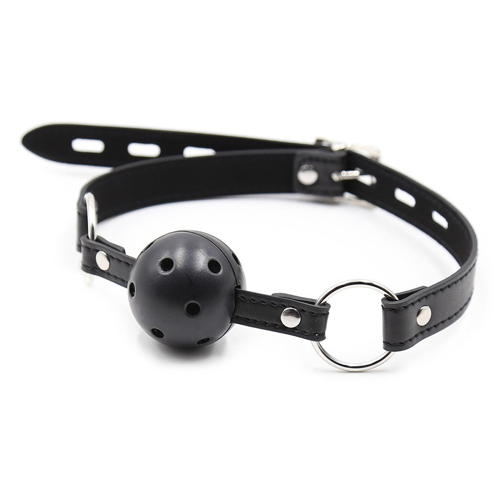 Bâillon boule noir réglable – Dreamy Fetish – vue 3
