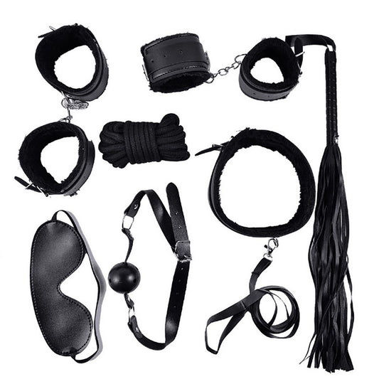 Ensemble Bondage noir – 10 pièces – Dreamy Fetish – vue 1