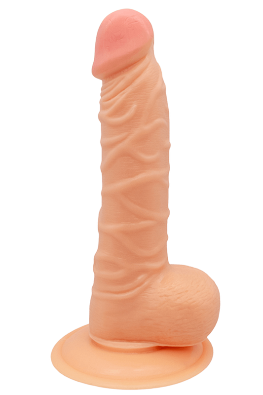 Gode Réaliste Ventouse avec Testicules 1 dosette de lubrifiant — Pocket Pleasure – Pocket Pleasure – vue 1