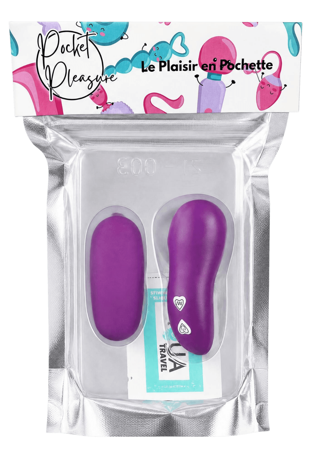 Œuf vibrant violet télécommandé 7 vitesses – Pocket Pleasure – vue 2