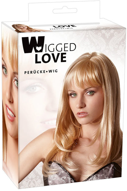 Perruque blonde mi-longue