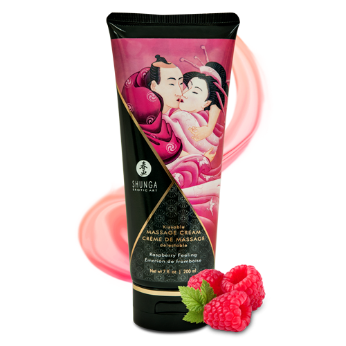 Crème de Massage délectable – Emotion de framboise – Shunga – vue 1