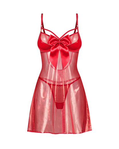 Gifty Red Babydoll et string – Obsessive