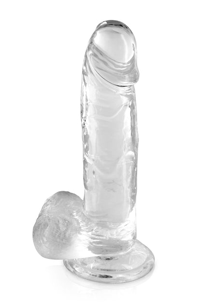 Gode jelly transparent ventouse taille L 20cm