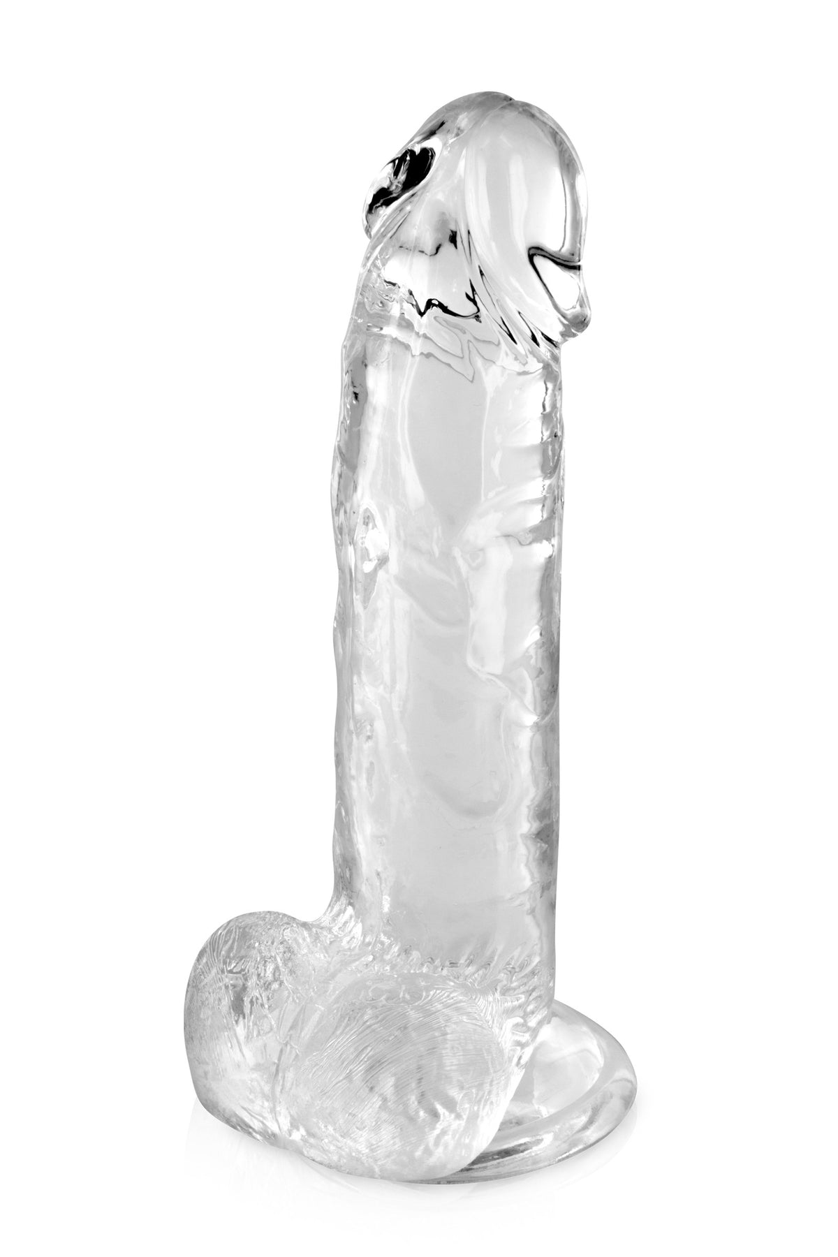 Gode jelly transparent ventouse taille L 20cm