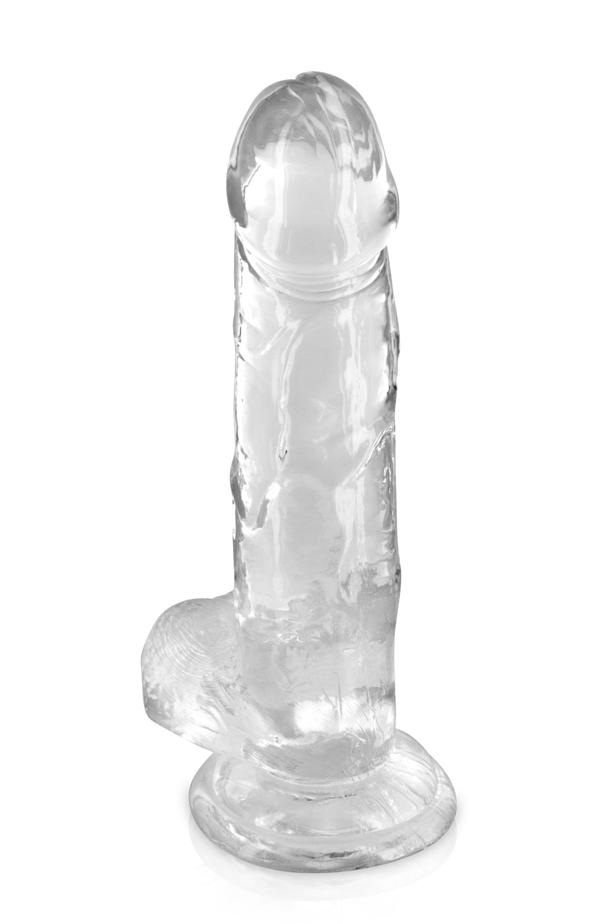 Gode jelly transparent ventouse taille L 20cm