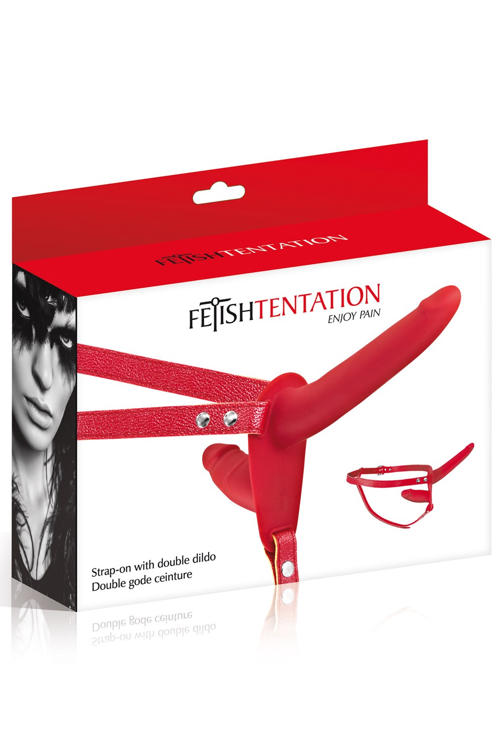 Double gode ceinture rouge