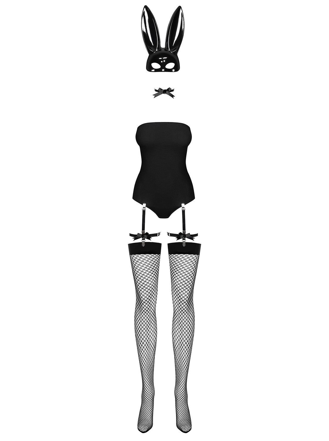 Bunny Costume 4 pcs - Noir – Obsessive – vue 2