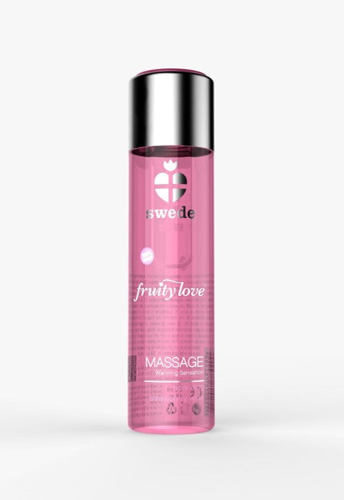 Huile de massage - Vin pétillant à la Fraise - 120 ml – Swede – vue 1