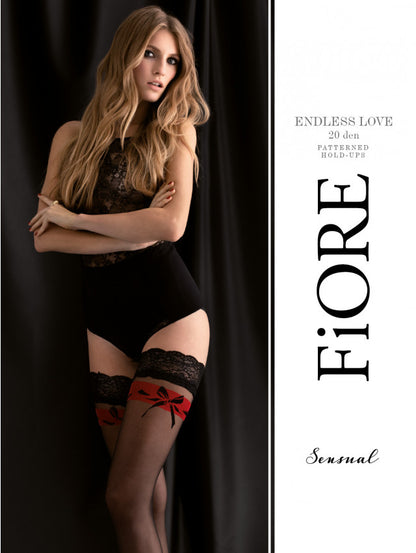 Endless love Bas 20 DEN – Noir – Fiore – vue 2