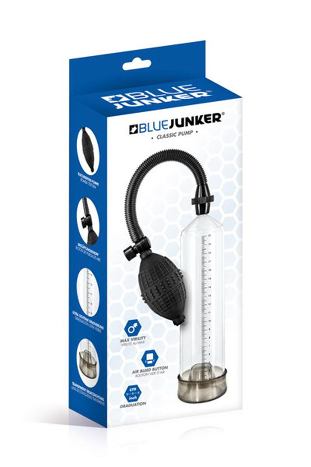 Développeur de pénis gradué transparent Blue Junker