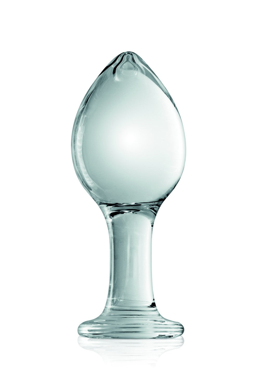Plug anal boule en verre transparent n°32 Glossy