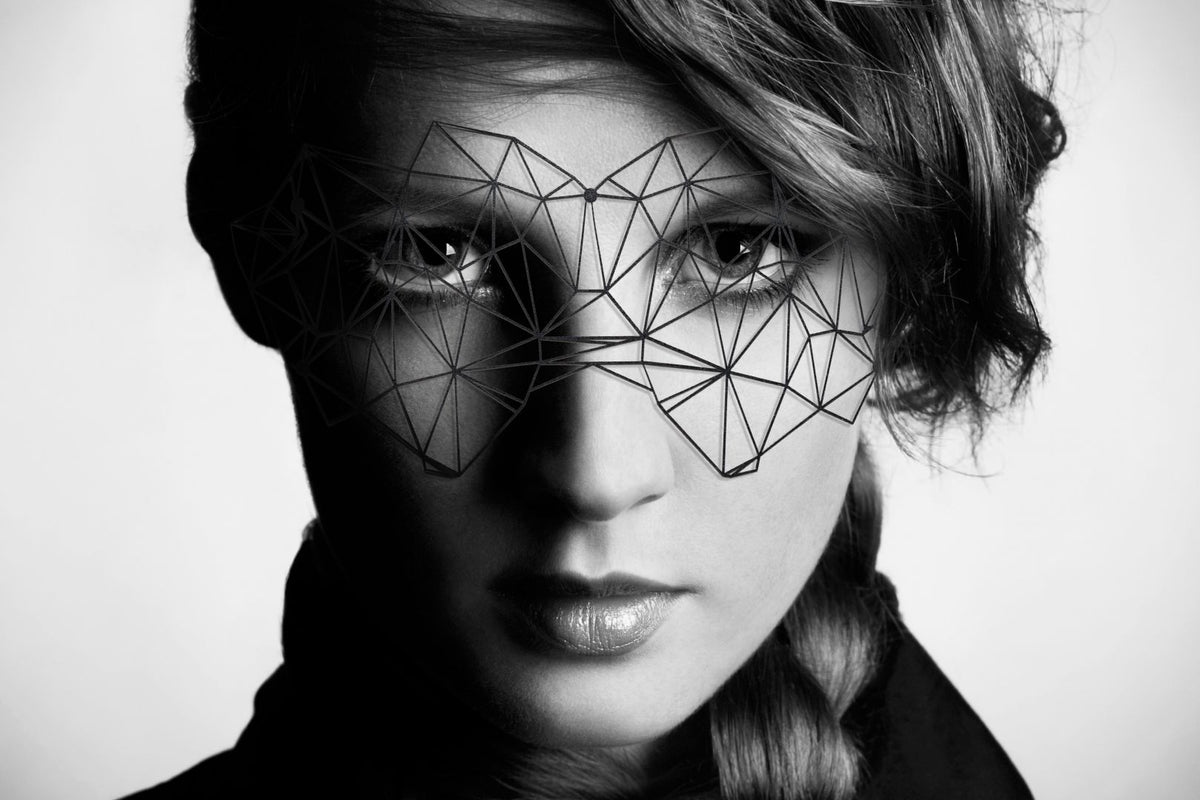 Masque Kristine - Noir – Bijoux Indiscrets – vue 2