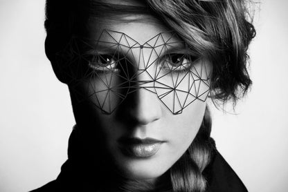 Masque Kristine - Noir – Bijoux Indiscrets – vue 2