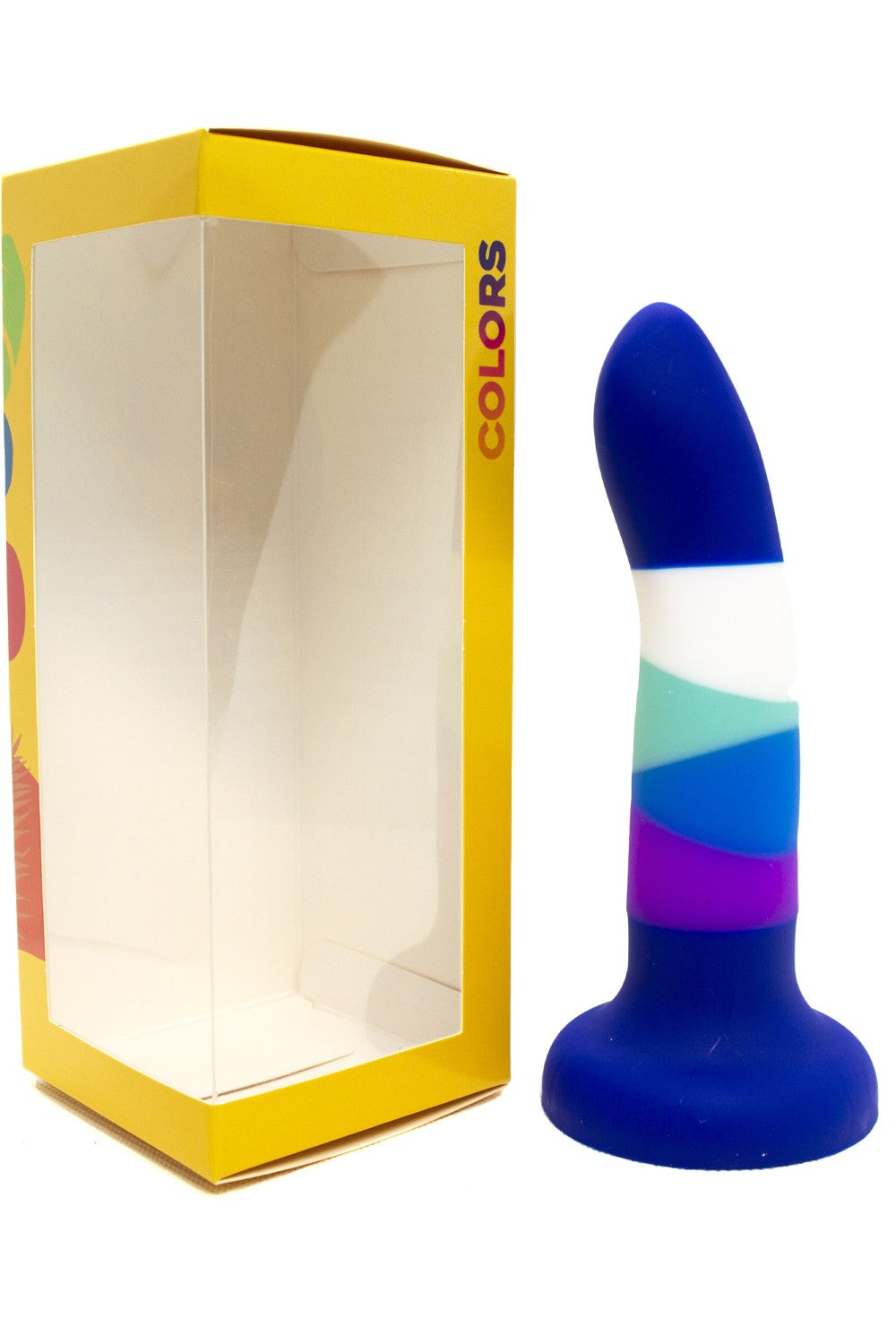 Gode ventouse 6 couleurs bleu
