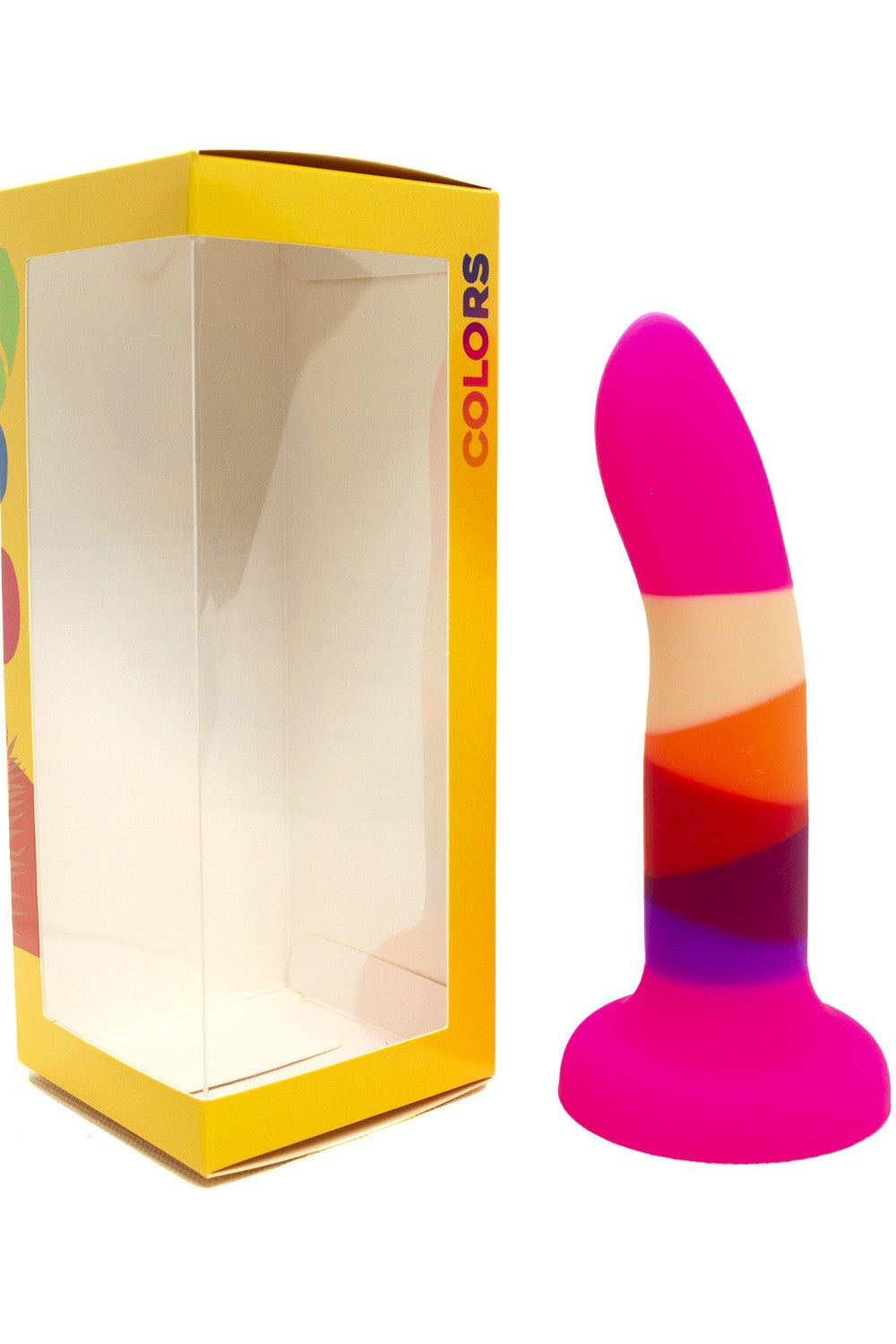 Gode ventouse 6 couleurs rose