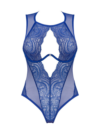Body Giselia bleu Obsessive à armatures et dentelle – vue 6