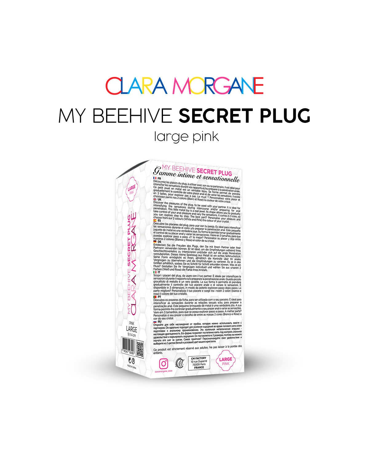 My Beehive Secret Plug - Rose – Clara Morgane – vue 1