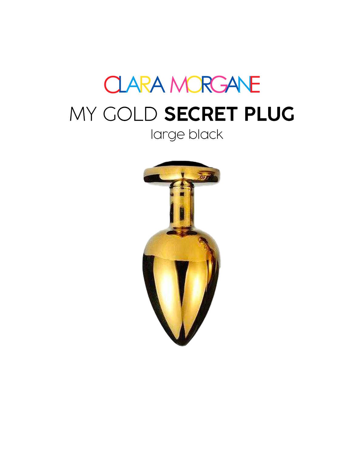 My Gold Secret Plug - Noir – Clara Morgane – vue 2