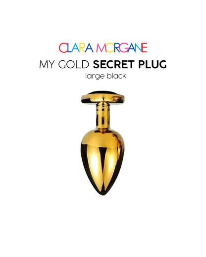 My Gold Secret Plug - Noir – Clara Morgane – vue 2