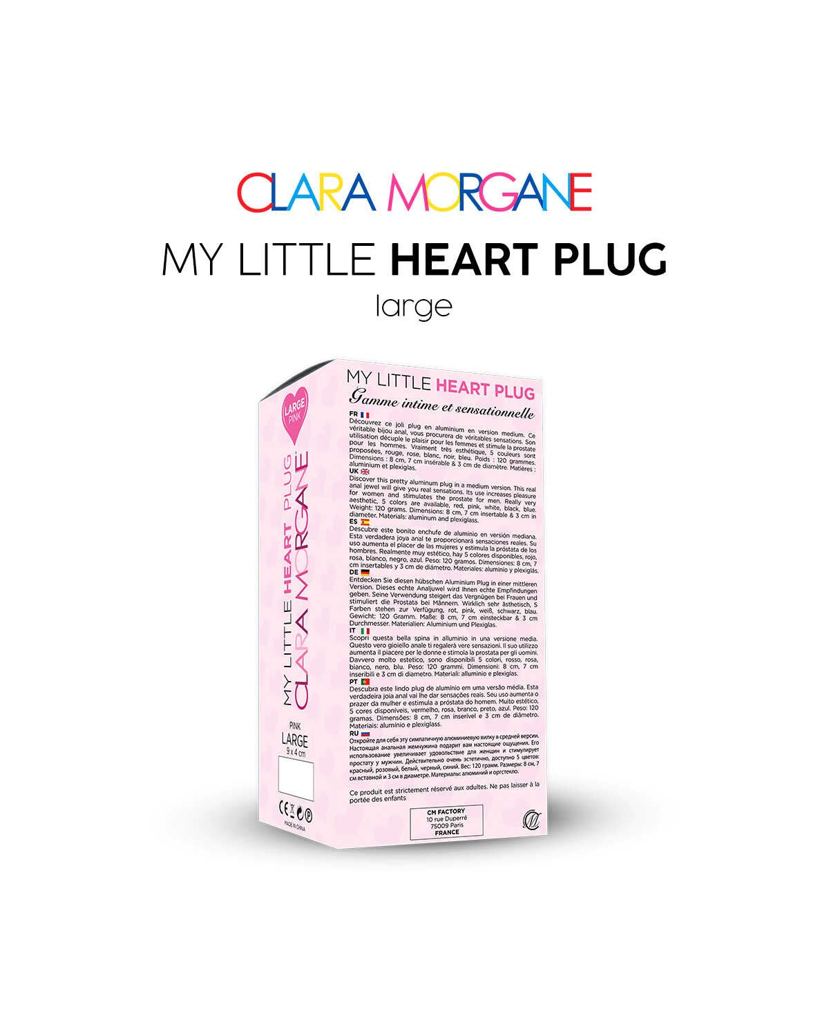 My little Heart Plug - Rose – Clara Morgane – vue 3