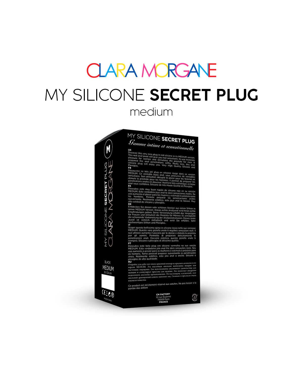 My Silicone Secret Plug - Noir – Clara Morgane – vue 4