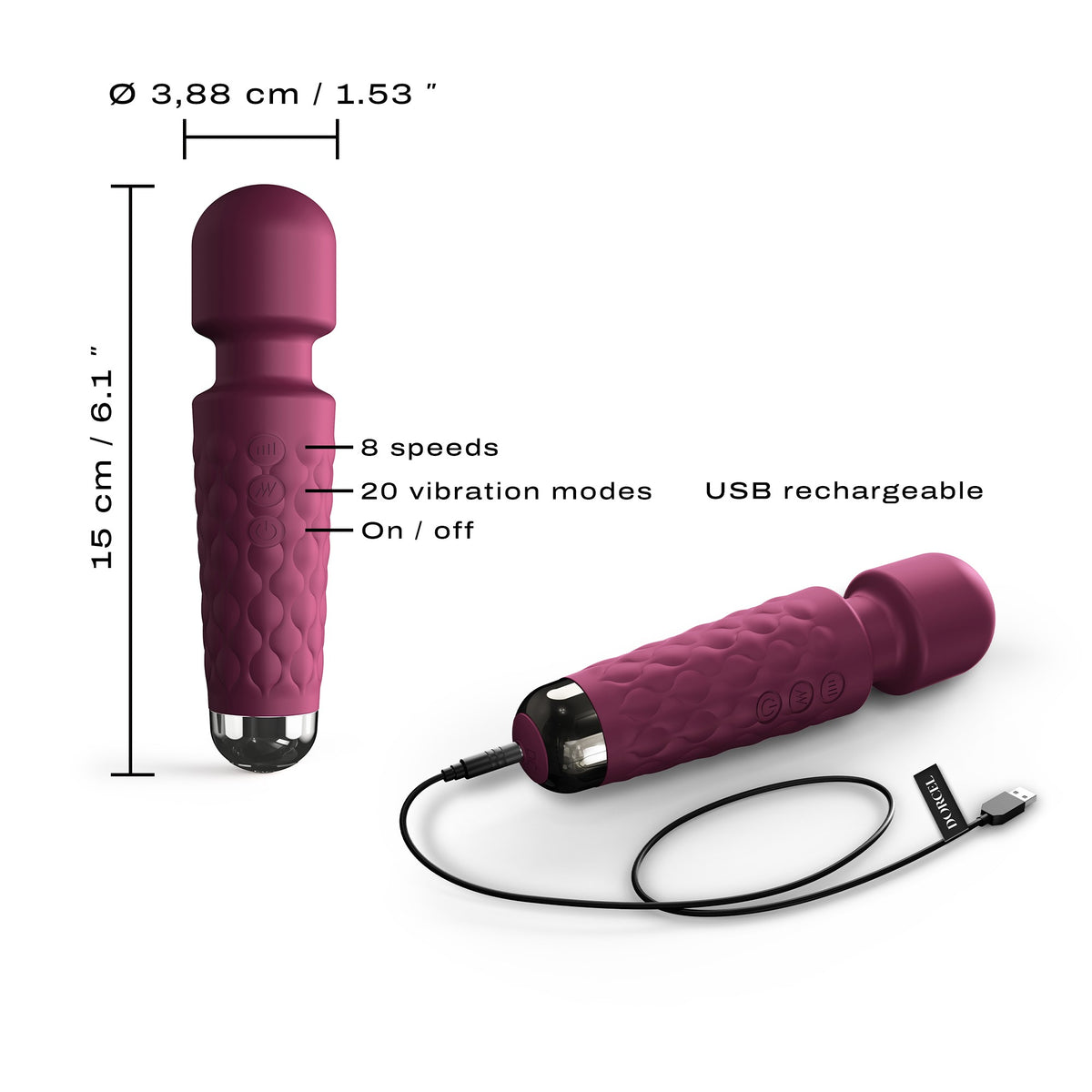 MINI WANDERFUL DORCEL ARGENT et ROSE – Dorcel – vue 4