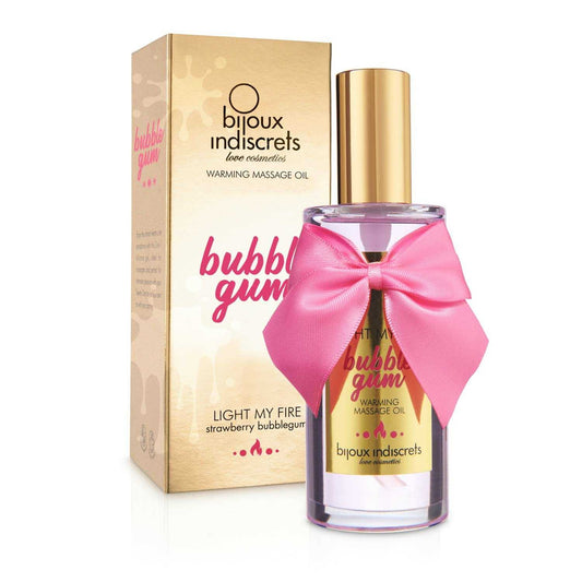 Light my fire – Bubblegum huile de massage chauffante – Bijoux Indiscrets – vue 1