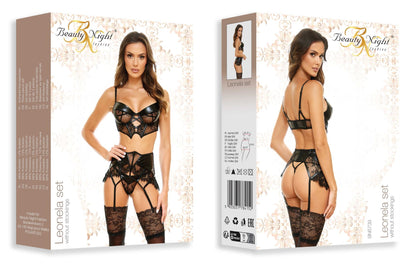 Leonela ensemble – Noir – Beauty Night – vue 11