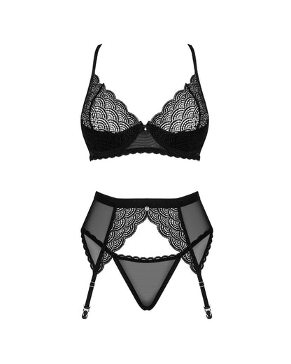 Chemeris ensemble 3 pièces - Noir – Obsessive – vue 5