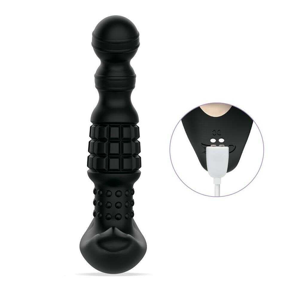 Pineapple Man – Masseur prostatique vibrant à billes roulantes – Noir – Honey Play box – vue 2