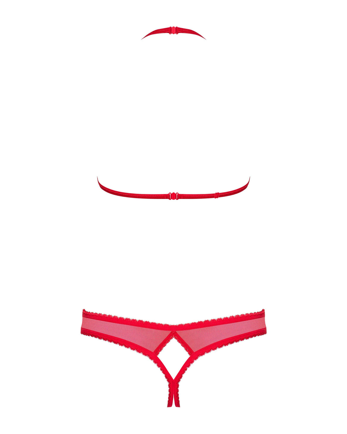 870-SEC-3 Ensemble ouvert 2 pcs – Rouge – Obsessive – vue 4