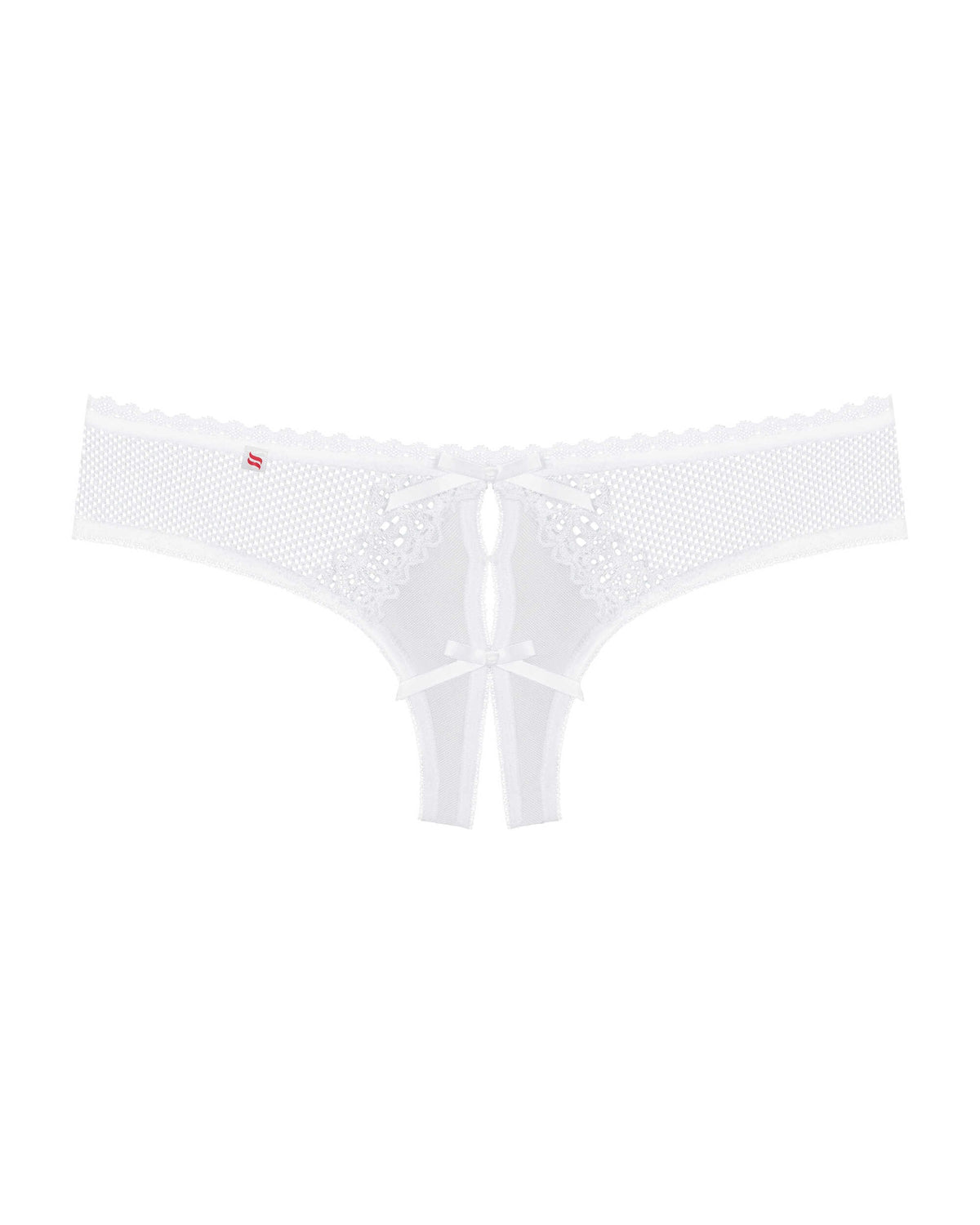 Alabastra String ouvert – Blanc – Obsessive – vue 5