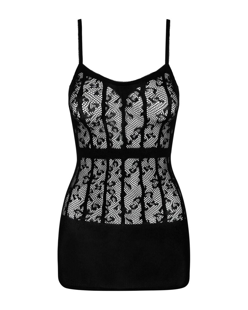 D605 Robe - Noir – Obsessive – vue 6