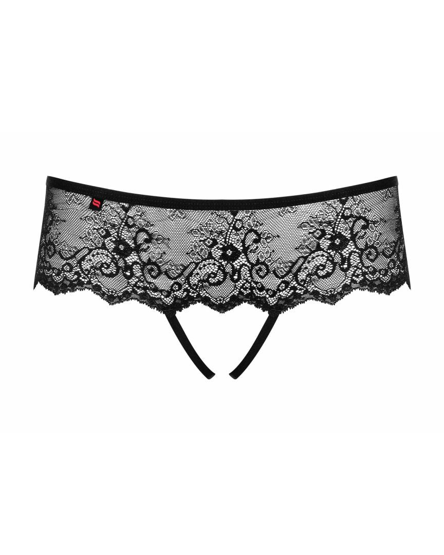 Merossa Tanga ouvert – Noir – Obsessive – vue 3
