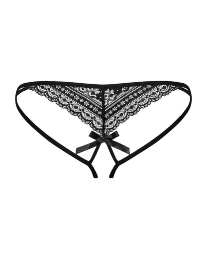 Picantina String ouvert – Noir – Obsessive – vue 5