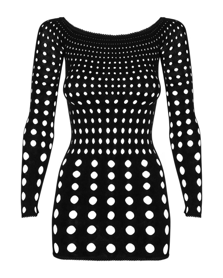 Robe noire Rocker – Obsessive – vue 6