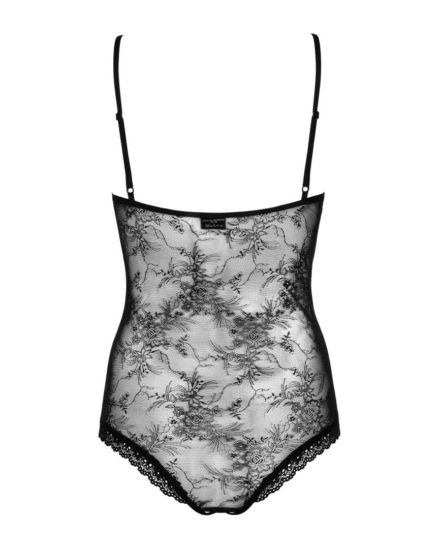 Body Slevika noir ouvert Obsessive en dentelle – vue 6