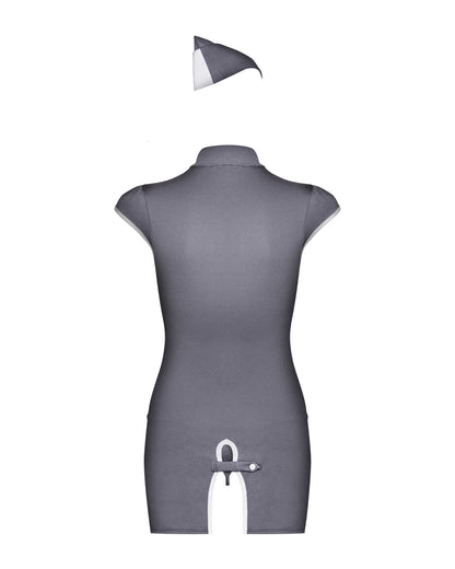 Stewardess Costume 3 pcs – Gris – Obsessive – vue 5