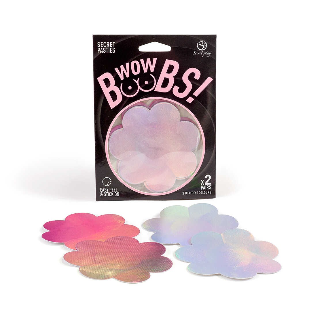 WOW BOOBS ! Cache-tétons fleur – Secret Play – vue 1