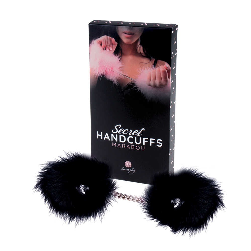 Menottes plumes secret play - Noir – Secret Play – vue 1