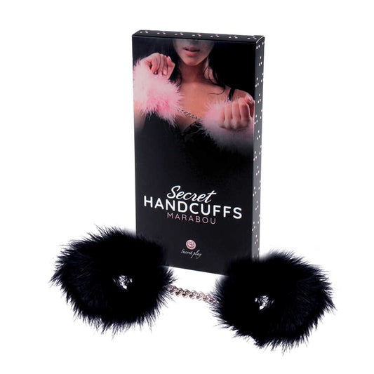 Menottes plumes secret play - Noir – Secret Play – vue 1
