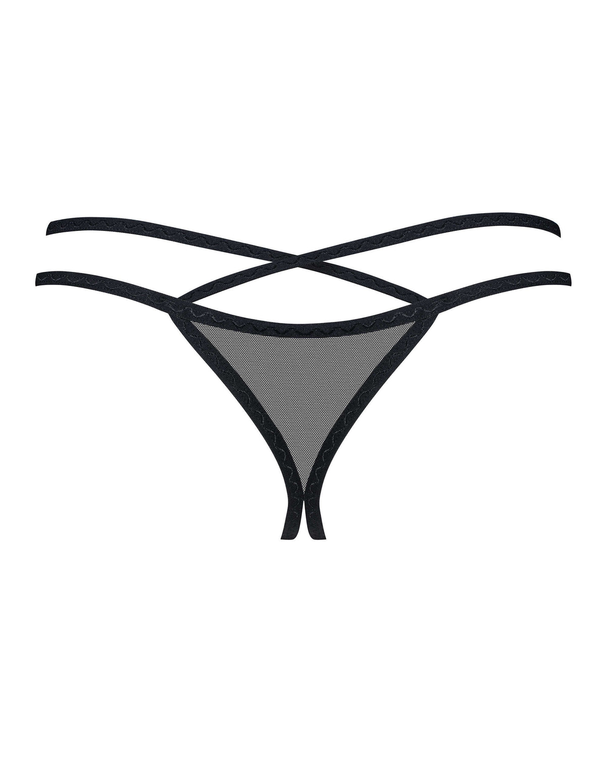 Vila blanes string ouvert – Noir – Obsessive – vue 5