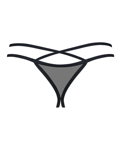 Vila blanes string ouvert – Noir – Obsessive – vue 5