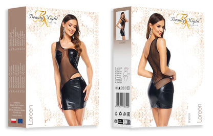 Loreen robe sexy - Noire – Beauty Night – vue 3
